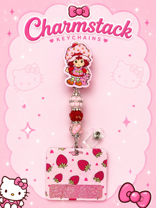 CharmStack Badge Reel ✨💖 | Fully Custom Beaded + Character Design